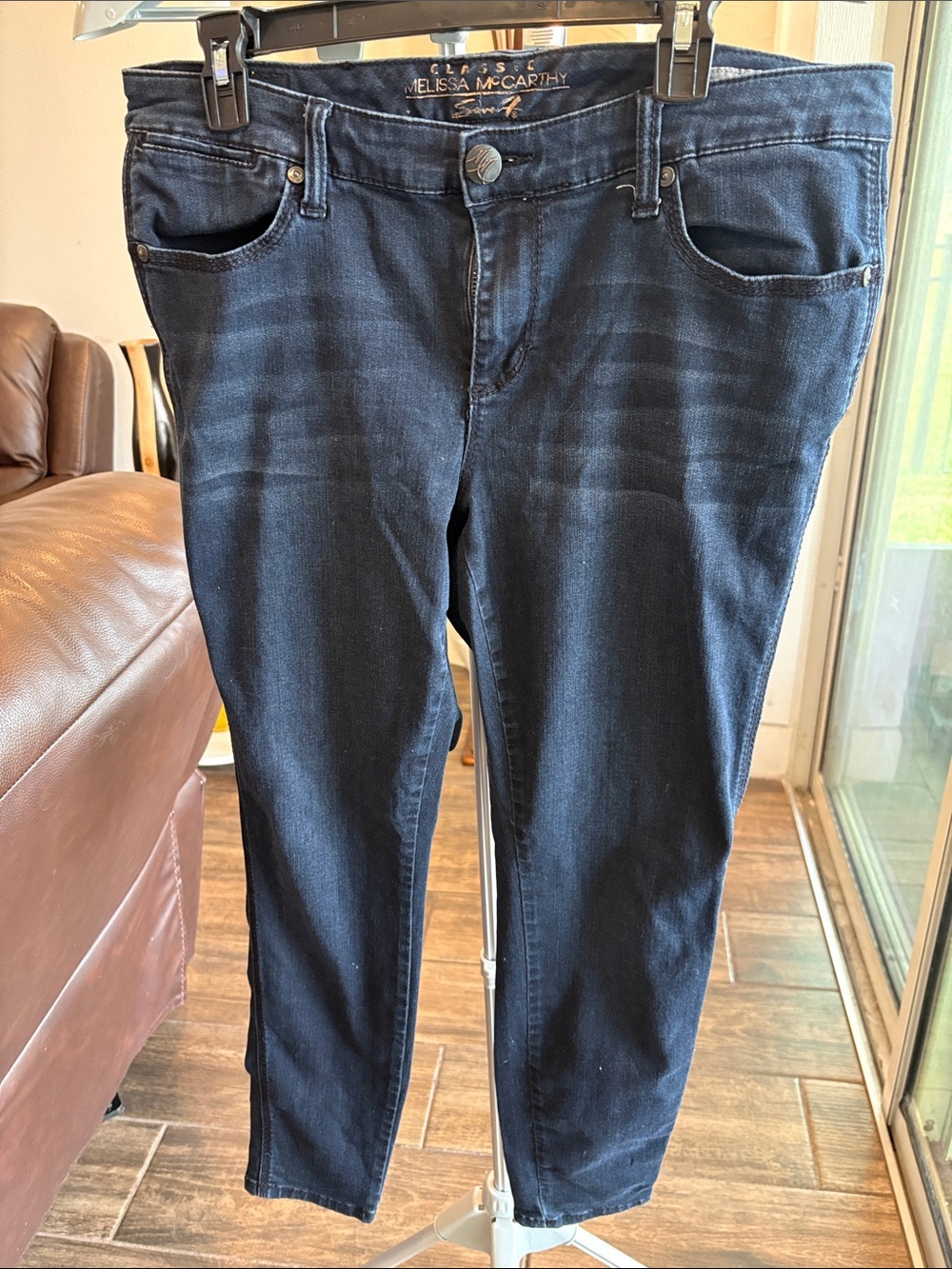 Melissa McCarthy Dark Blue Slim Skinny Jeans sz 16W